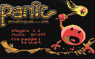 Panic Analogue (Homebrew) — Title screen